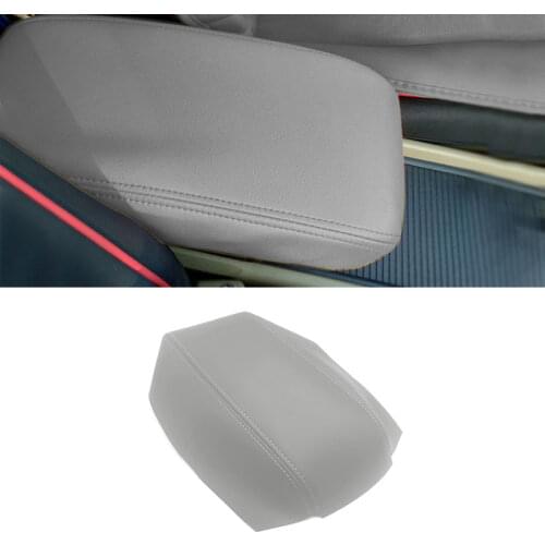 Gray Color For Honda Civic 8th Gen Sedan 2006 2007 2008 2009 2010 2011 Microfiber Leather Center Armrest Pad Cover Sticker Trim
