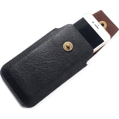 Leather case Vertical belt with magnetic closure for JIVI XTREME KLICK (2020)