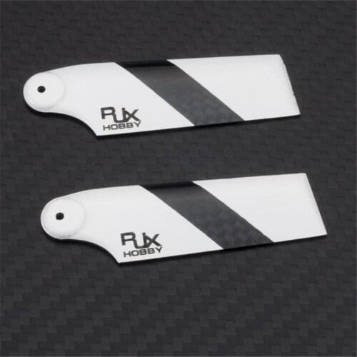 RJXHobby Carbon Fiber 62mm Tail Rotor Blades Propeller for 450 RC Helicopter Aircraft Drone Kit Spare Parts Accessories