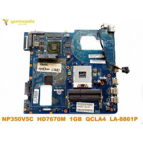 Original for Samsung NP350V5C laptop motherboard NP350V5C HD7670M 1GB QCLA4 LA-8861P tested good free shipping