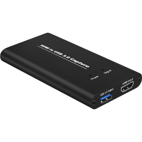 Capture Card USB3.0 HDMI 1080P Video Capture HDMI to USB Video Capture Card Dongle Game Streaming Live Stream Broadcast MicInput