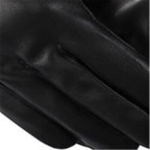 Pu leather gloves plus cloth with soft nap touch-screen business warm cycling wind proof warm gloves-615