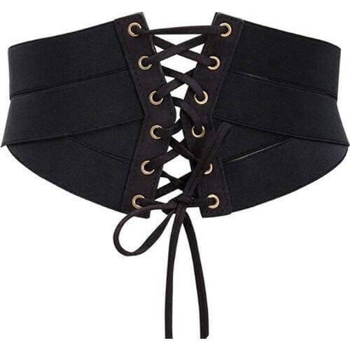 Womens Fashion Elastic Stretch Wide Band Corset Waist Belt