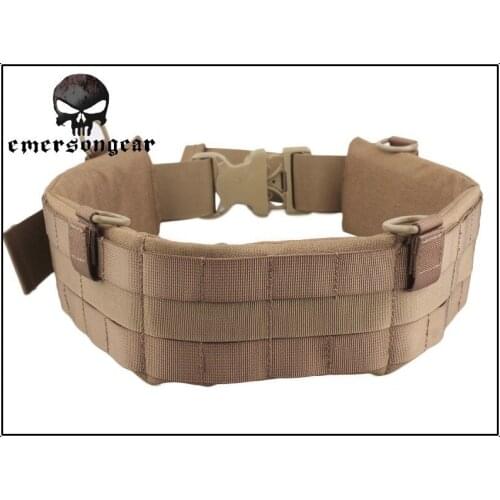 EMERSON MOLLE Padded Patrol Belt Men sports Military Army canvas belt coyote brown EM5584 Waist Support