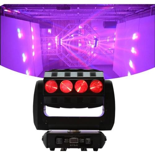 Sharpy Party Dj Disco Stage Light 16x10W Rgbw 4in1 16pcs Led Moving Head Rolling Beam Light