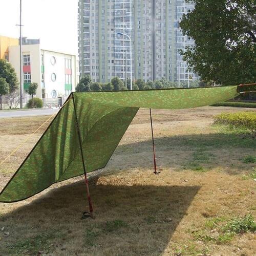 Ultralight 3m*3m Camping Tarp SunShelter Tent Large Rain Car Tarpaulin Waterproof Cover Nylon Sun Shade Camouflage Awning