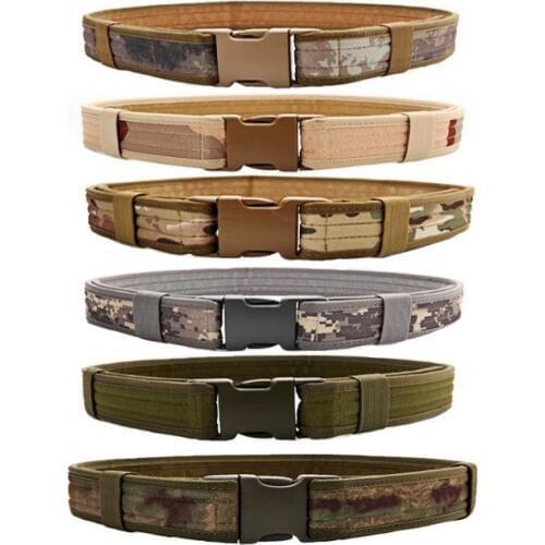 TAK YIYING Adjustable 600D 51'' Tactical Hunting Belt Outdoor Sports Field Belt Plastic Buckle