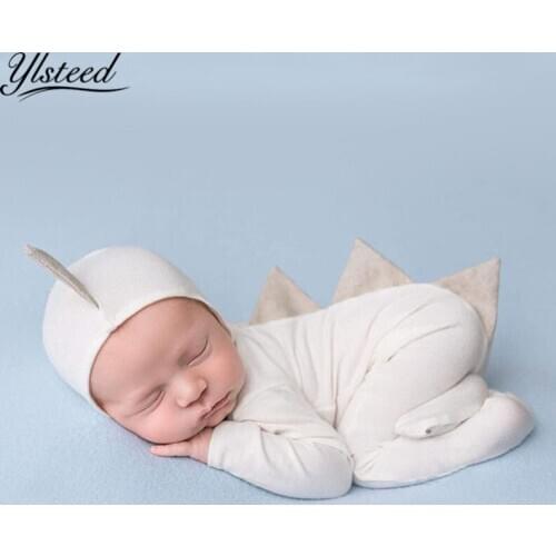 Ylsteed Newborn 3D Dinosaur Clothes Newborn Shooting Outfit Baby Photo Props Infant Dinosaur Animal Bodysuit Cartoon Baby Romper