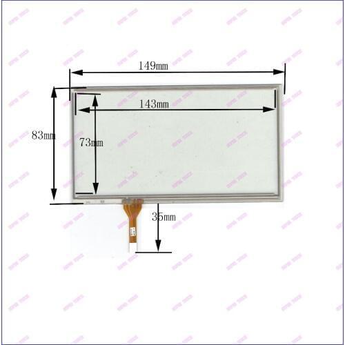 ZhiYuSun POST 6 inch 4-wire resistive touch panel for Car DVD, 149*83 GPS Navigator screen