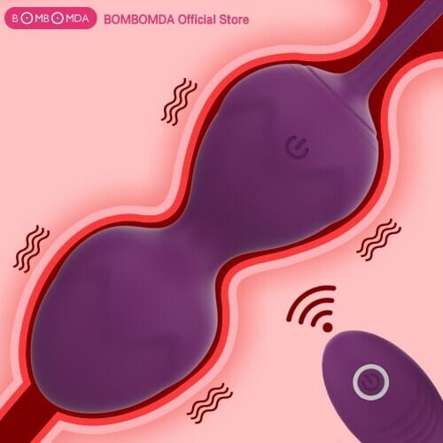 10 Speed Remote Kegel Ball Shrink Pelvic Floor Muscle Rechargeable Silicone Vagina Dumbbell G-spot Vibrator Female Sex Toys