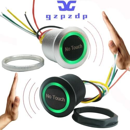 DC12V 24V IP68 Waterproof Contactless Access Control Eletronic Lock Release Switch Infrared Sensing No Touch Exit Button