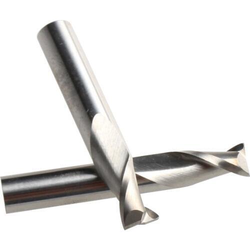 2pcs Shank 6mm x12mm 2 Flute Spiral Bits, Milling Tool, Wooden Cutters, Carbide CNC PVC Endmill Router Bit