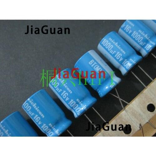 20pcs NICHICON BT 16v1000uf 12.5x20MM Aluminum electrolytic capacitor bt 125 degrees 1000uF/16v military industrial 1000UF 16V