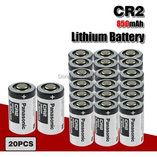 20Pcs Panasonic 3V CR2 KCR2 DLCR2 Lithium Batteries For Polaroid SLR Video Camera Camcorder Electric Meter Doorbell