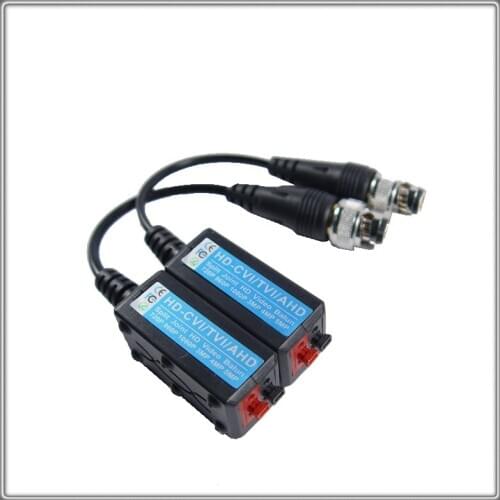 600C For 2MP 3MP 4MP 5M For HD CVI/AHD/TVI Twisted BNC CCTV Passive Transceivers Cat5 CCTV UTP Video Balun IPC 200M Range