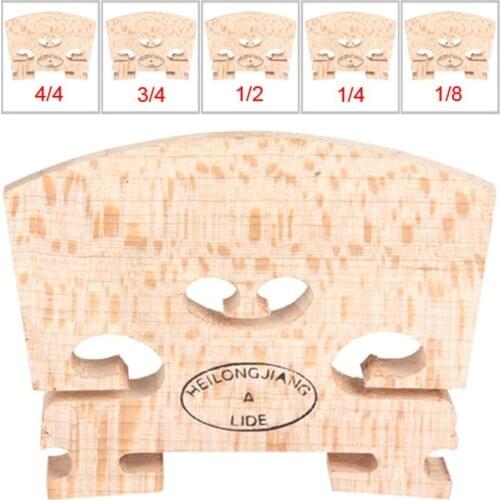 Maple Wood Acoustic Violin Bridge Regular Type 1/8 1/4 1/2 3/4 4/4 Size Musical Instruments Parts Accessories