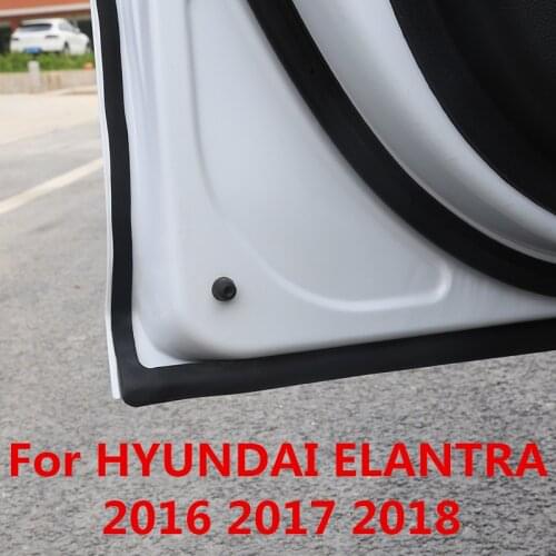 Car Rubber Seal Sound Insulation Weatherstrip Edge Trim Noise Car Door Sealing Strip For hyundai Elantra 2016 2017 2018
