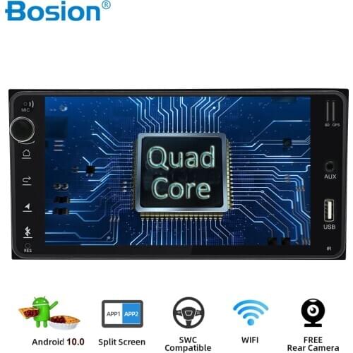Bosion Android 10.0 car dvd for toyota corolla 2 Din Universal car radio with navigation Bluetooth Wifi BT car stereo gps player