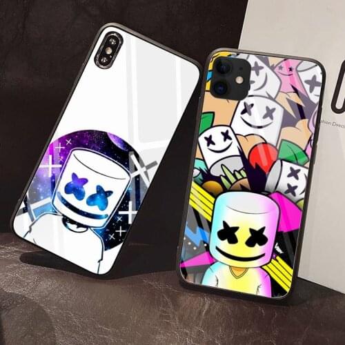 Marsh DJ mello Phone Case Tempered Glass For iPhone 12 Pro Max Mini 11 Pro XR XS MAX 8 X 7 6S 6 Plus SE 2020 case