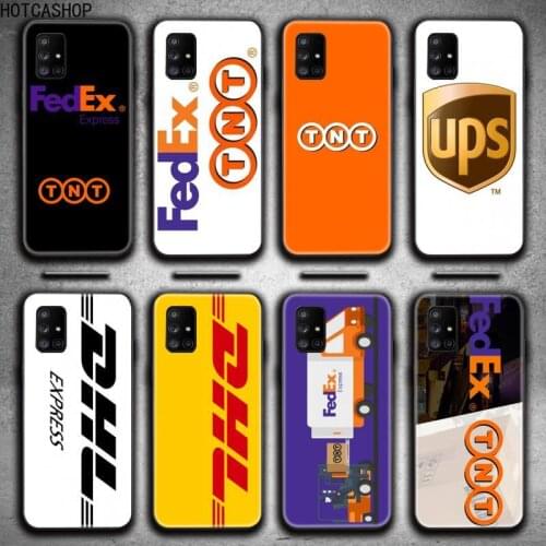 TNT UPS DHL pattern Phone Case For Samsung Galaxy A21S A01 A11 A31 A81 A10 A20E A30 A40 A50 A70 A80 A71 A51