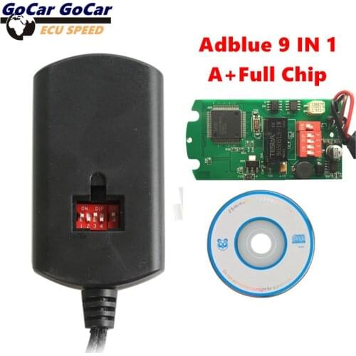 Full Chip A+ Adblue 9 IN 1Emulator Supports EURO 4&5 Supports 9 Brand Trucks No Need Software Swith Ad blue Emulator