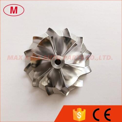 GT15-25 47.73/64.44mm 6+6 blades high performance turbocharger milling/aluminum 2618/billet compressor wheel