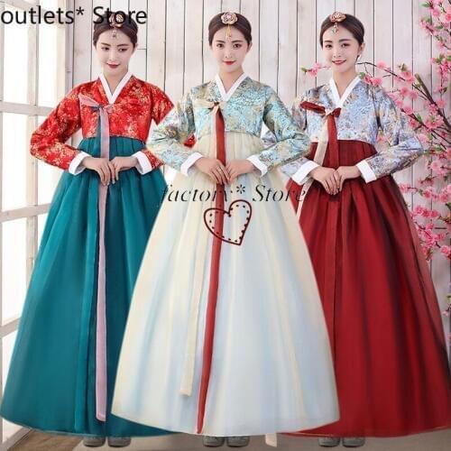 Korean Dress Hanbok Female Korean Dance Clothes Costumes Improved Adult Long Korean Korean Fashion Clothing