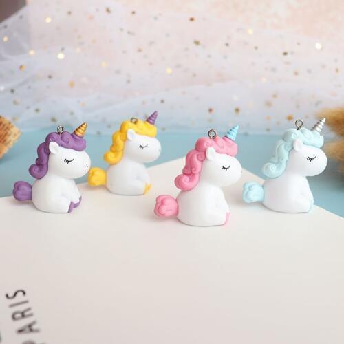 Cartoon Colorful Big Unicorn Polymer Slime Charms Lizun Modeling Clay DIY Accesorios Box Toy For Children Slime Supplies Filler