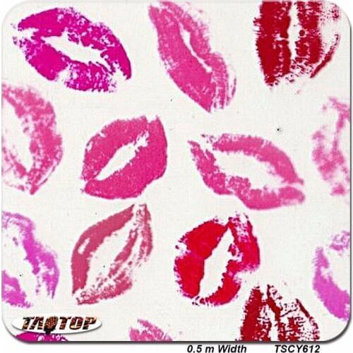 ITAATOP TSSY612 New 0.5m *10m red lips design PVA film Water Transfer Printing Film hydro graphics film