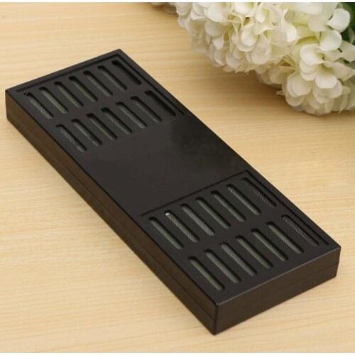 1pc New Black Rectangular Smoking Cigar Humidor Humidifier Tobacco Cigar Hygrometer Moisture Strip Cigarette Box Cigar Accessory