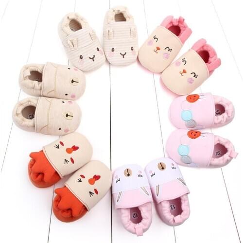 Baby Toddler Shoes Spring And Autumn Models 12cm For 0-8months Infant Baby Non-slip Kids Shoes Soft Cotton Indoor Cute Shoes