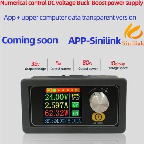 XYS3580 DC DC Buck Boost Converter CC CV 0.6-36V 5A Power Module Adjustable Regulated laboratory Power Supply Variable