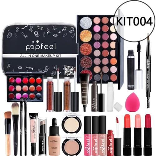 27PCS Professional Makeup Set Portable Travel Makeup Organizer Storage Box Gifts for Beginner Girls