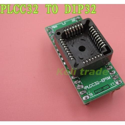 50pcs/lot PLCC32 to DIP32 programmer IC adapter socket