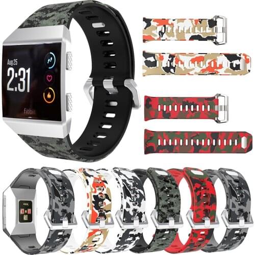 Colorful Strap For Fitbit Ionic Smart Watch Band Accessories Adjustable Replacement Silicone Watchband Wristband