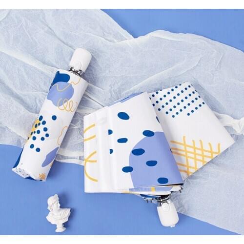 Foldable Portable Umbrella High Quality Mini Pocket Automatic Uv Protection Waterproof Umbrella Paraguas Home Rain Gear DB60YS