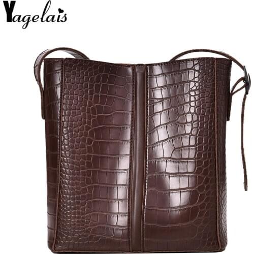 Alligator Bucket Shoulder bag women purses and handbags PU Leather Composite Bags Fashion Crocodile Womens Totes