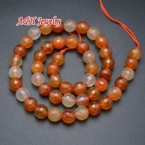 Super High Quality Faceted Red Stone Disco Ball Shape 6~10mm Round Shape Beads For Bracelet Making Materials 5 Strand/lot