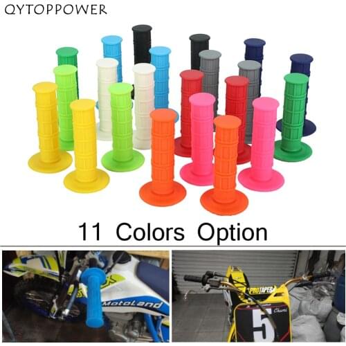 11 colours Universal Handle Grips Dirt Pit Bike Motorcycle Motocross Motorbike Handle Bar Grips For CRF YZF KXF SXF SSR SDG BSE