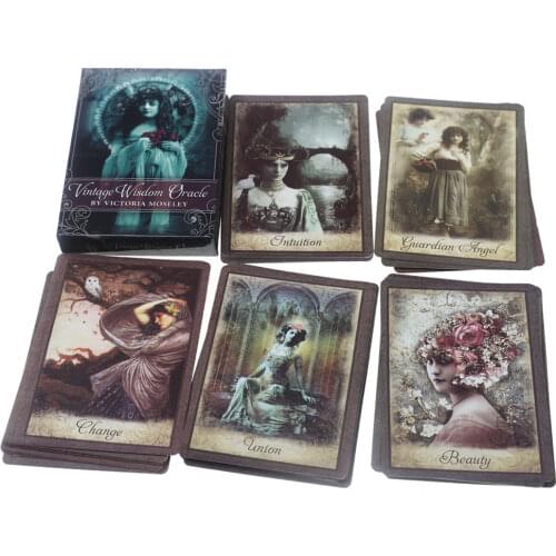 52 pcs Oracle Tarot Cards vintage wisdon Card Board Deck Games Palying Cards For Party Game