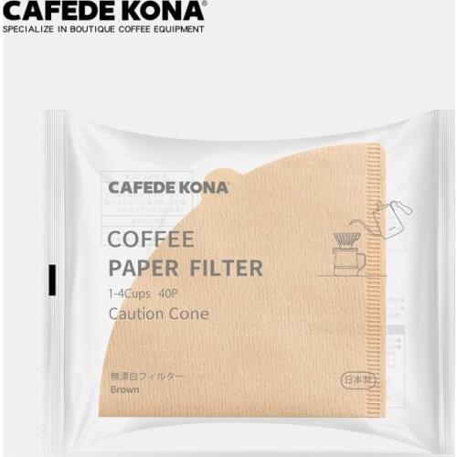 High Quality Coffee Filter Paper V60 Filters Paper 40 Sheets Made In Japan Hand-brewed Drip Coffee Filter Paper for Home Cafe