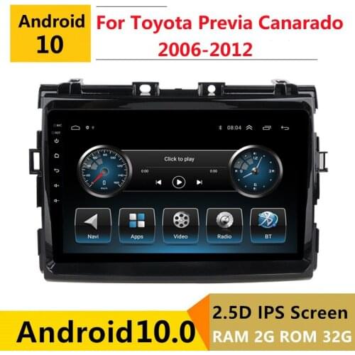 2G RAM Android car stereo for Toyota PREVIA/Estima/Tarago/Canarado 2006 -2012 radio navigation GPS Multimedia Player headunit