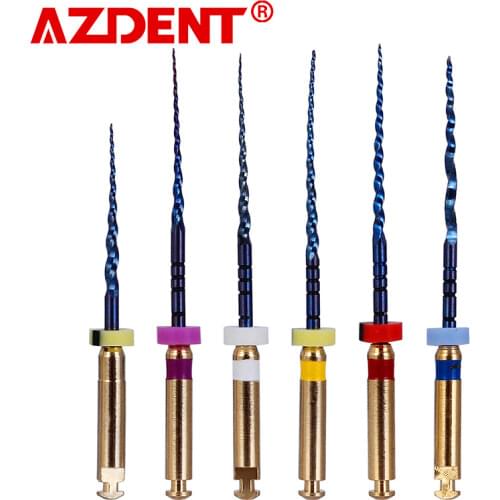 6Pcs/Box Rotary Heat Activated Canal Root Files Dental Lab Clinic Endodontic File Medical Dentist Consumable Material SX-F3 25mm