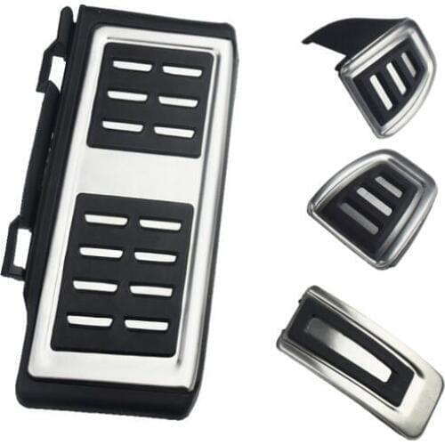 Car styling Sport Fuel Brake Dead Pedal Cover Set DSG For Audi A3 S3 RS3 2012 2013 2014 2015 2016 2017 2018 2019