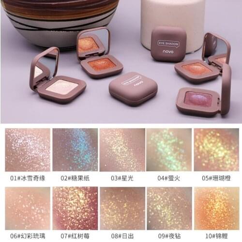 Shiny Beautiful Monochrome Eyeshadow Palette Polarize Shine Cosmetics Makeup Glitter Powder