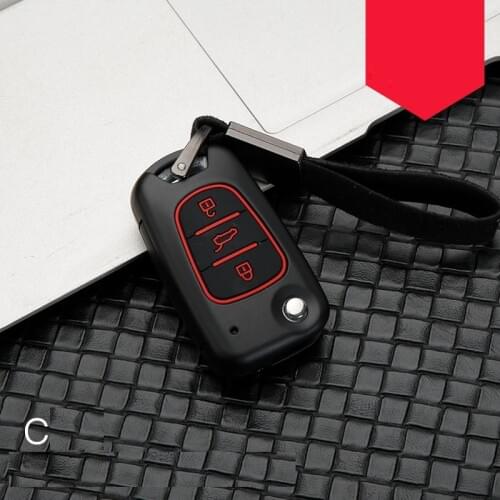Carbon fiber Alloy Car Key Cover Key Case For Kia RIO K2 K5 Sportage Sorento fit Hyundai i20 i30 i35 iX20 iX35 Solaris Verna
