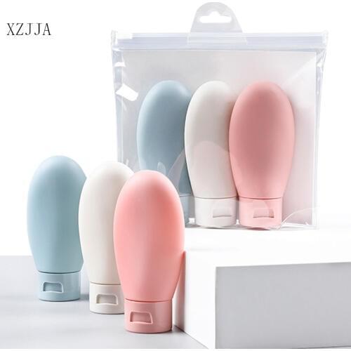 XZJJA 3Pcs/set Travel Portable 60ml Liquid Storage Bottles Skin Care Make-up Shampoo Shower Gel Hand Sanitizer Organizer Bottle