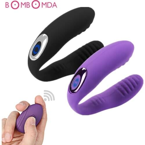 Erotic U Shape Vibrator Couple Sex Toys for Adults Women Female Remote Control Vagina Masturbator G Spot Clitoris Clit Massager
