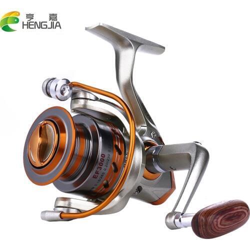 HENGJIA Outdoor Spinning Baitcasting Fishing Reels Metal Wire Cup Bass Trout 12BB Carp Pesca Fishing Tackles