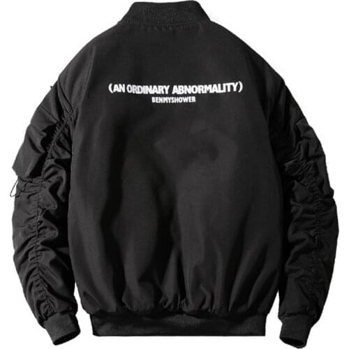 2021 Winter Bomber Jacket Men Women Padded Hip Hop Letter Oversize Windbreaker Pilot Jacket Coat Girls Streetwear Justin Bieber